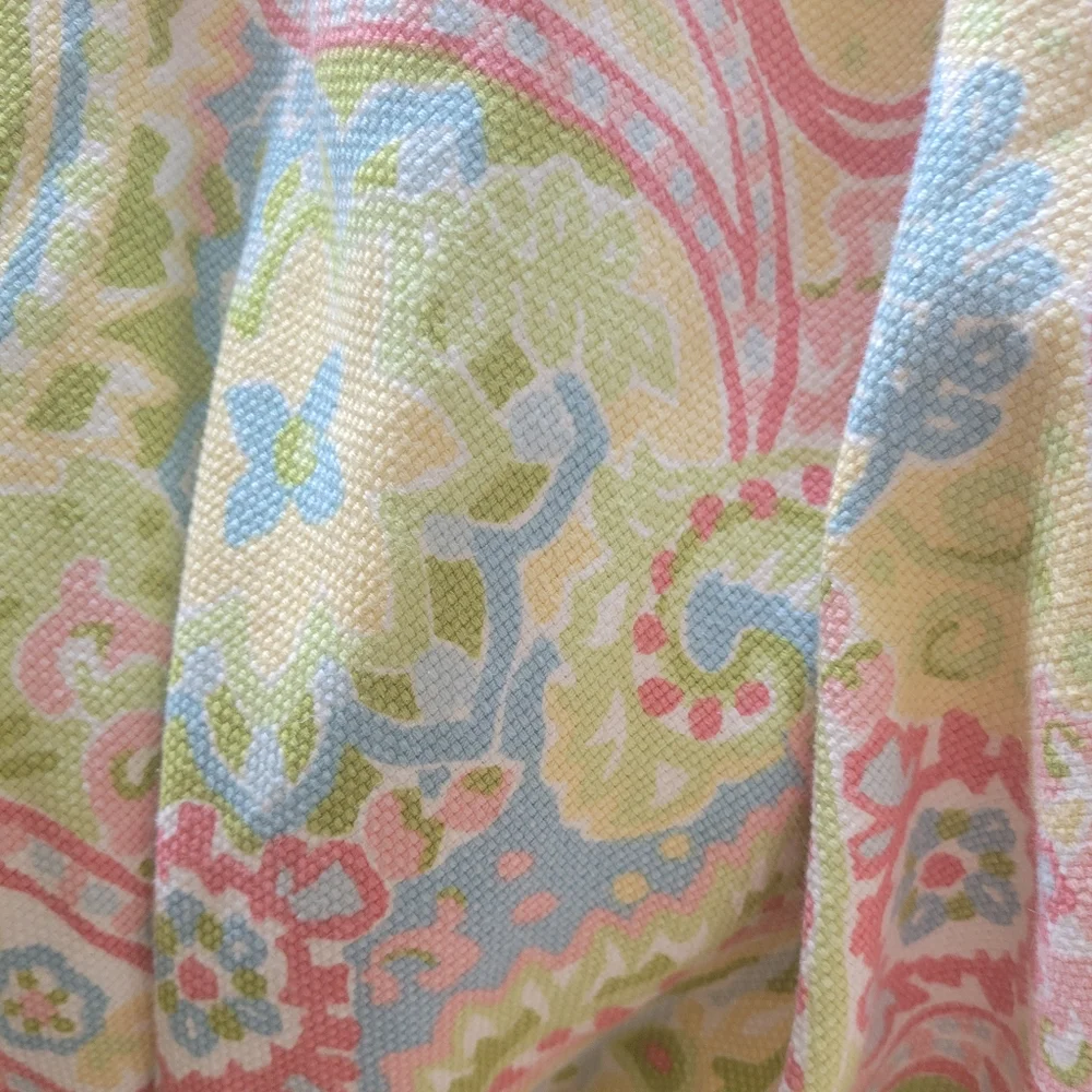 Queen duvet Custom Paisley Heavy fabric Pink green blue FIRM PRICE